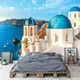 Фотошпалери в спальню природа море 460x300 см 3D Пейзаж Греції Вид на Санторіні (13985V12) +клей - зображення 7