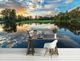 Деревья флизелиновые фотообои 3D Природа Ландшафт Озеро Лес (12011V)+клей - изображение 5