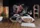Флизелиновые фотообои в гостиную 3D Темный Букет Цветов Винтаж (14066V)+клей - изображение 5