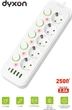 Сетевой фильтр-удлинитель Dyxon 5 розеток 4xUSB-A 1xUSB-C PD 2 м White (DXN-MFP-54PD2MW) - изображение 2