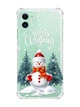 Чехол с утолщёнными углами на iPhone 11 :: Снеговик (новогодний принт 152) - изображение 1