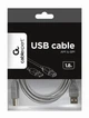 Кабель Cablexpert USB - USB Type-B V 2.0 (M/M), 1.8 м, сірий (CCP-USB2-AMBM-6G) - изображение 3