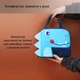 Ланч бег/сумка для обіду дитяча з фольгованим полотном Дракончик синій (LB-127780) - зображення 4