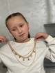 Світшот з золотистими бусами Y-Clu Y20199 білий (молочний) 42 (158 см) - изображение 7