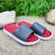 Чоловічі силіконові шльопанці VS-00031-418 розмiр 41 (26,5 см) Сіро-червоний - изображение 2