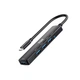 Док-станция XON SmartHub 5 в 1 Type-С (4xUSB3.0 + Type-C) Черный (UHCHP055300B 5122) - изображение 2