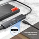 Док-станция XON SmartHub 5 в 1 Type-С (4xUSB3.0 + Type-C) Черный (UHCHP055300B 5122) - изображение 13