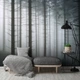 Флизелиновые фотообои 3д природа Хвойный лес в тумане (13916V)+клей - изображение 9