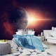 Флизелиновые фото обои звездное небо 254x184 см Земля в космосе (12924V4)+клей - изображение 6