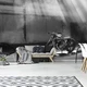 Фотообои флизелиновые 254x184 см 3D Черно-белый мотоцикл (12676V4)+клей - изображение 4