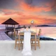 Флизелиновые фото обои небо закат 254x184 см 3D Природа Пейзаж Мост Романтический Вид (12626V4)+клей - изображение 1