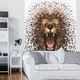 Флизелиновые фото обои котики 206x275 см Лев (11560VEA)+клей - изображение 1
