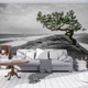 Флизелиновые 3D фотообои в гостиную природа 368x254 см Дерево на скале (11759V8)+клей - изображение 7
