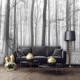 Флизелиновые фотообои лес в интерьере 254x184 см (11223V4)+клей - изображение 4
