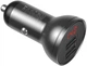Автомобильное зарядное устройство Baseus Digital Display Dual USB 4.8A Car Charger 24W Grey (CCBX-0G) - изображение 2