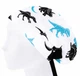 Медицинская шапочка женская HeadwearUniverse универсальная принт Тиранозавр - изображение 3