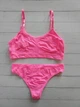 Комплект нижнего белья топ бюстгальтер трусики Honey Fashion Accessories One Size S/М ярко-розовый (2-184) - изображение 10