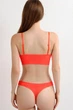 Комплект нижнего белья топ бюстгальтер трусики Honey Fashion Accessories One Size S/М оранжевый (2-184) - изображение 3