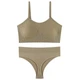 Комплект нижнего белья топ бюстгальтер трусики Honey Fashion Accessories One Size S/М хаки (2-187) - изображение 1