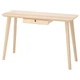 Письменный стол ИКЕА ЛИСАБО ясеневый шпон, 118x45 см 302.990.70 - изображение 1