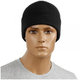 Шапка Акрилова Тонкої В'язки Beanie Cap, Black - зображення 3