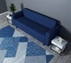 Диван офисный Tobi Sho Арне с подлокотниками 1880х700х740 мм, кожзам Midnight Blue/2227 - изображение 4