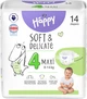 Упаковка подгузников Bella Baby Happy Soft & Delicate Maxi 8-14 кг 12 пачек х 14 шт (BB-054-LU14-W01) - изображение 2
