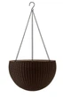 Підвісний горщик для квітів Keter Rattan Style Hanging графіт 229544 коричневий - зображення 1