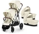 Універсальний візок для двійні 2 в 1 Cybex Gazelle S 2.0 TPE Seashell Beige - зображення 1