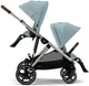 Универсальная коляска для двойни 2 в 1 Cybex Gazelle S 2.0 TPE Sky Blue - изображение 4