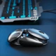 Беспроводная компьютерная мышь Inphic X2 бесшумная 2.4G + Bluetooth 4.0 / 5.0, водонепроницаемая, серая (77827566) - изображение 5