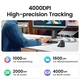 Мышь беспроводная UGREEN MU008 вертикальная Bluetooth 2,4 ГГц 4000 точек на дюйм, 4 кнопки Black (25444) - изображение 5