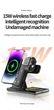 Док-станція 3 в 1 для Apple iPhone, Apple Watch, Apple AirPods, Samsung, Galaxy Watch, Active Buds - зображення 4