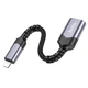 Перехідник Hoco UA24 Lightning to USB 2.0 ( на OTG, для планшетів та смартфонів, TPE) - Сірий - зображення 6