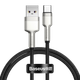 Кабель Baseus Cafule USB 2.0 to Type-C 66W 1M Чорний (CAKF000101) - зображення 1