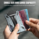Держатель для кредитных карт DIENQI C2204H1 бумажник с блокировкой RFID Серый - изображение 2