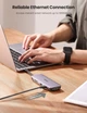 Концентратор 9в1 Ugreen CM286 USB-C Hub HDMI/VGA/PD100W/Ethernet RJ45/USB3.0/SD/TF Grey (70409) - изображение 4
