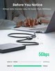 Кабель USB 3.0 Ugreen US129 AM/AF 0.5m Black (30125) - изображение 10