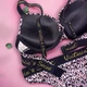 Женский комплект белья с формованной чашкой PUSH UP Victoria`s Secret 001k 85B Розовый леопард - изображение 2
