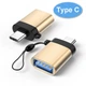 Адаптер перехідник OTG USB 3.0 Type-C Gold - изображение 1