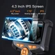 Видеоэндоскоп 4,3-дюймовый IP67 с IPS-экраном для автомобиля и проверки труб 5 м. Черный с оранжевым - изображение 4