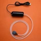 Аквариумный компрессор 1 Вт. с USB питанием, низкий уровень шума, мини-оксигенатор, Черный - изображение 7