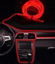 Гнучка неонова стрічка для підсвічування салону автомобіля USB живлення 5В. 3м. Червоний - зображення 4