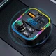 Автомобильный FM-передатчик LUTU C17 Bluetooth RGB MP3-плеер QC3.0 PD 20 Вт Черный (1013-544-00) - изображение 3