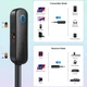 Аудиоадаптер автомобильный Ugreen CM403 2 в 1 с AUX 3.5 мм, Bluetooth 5.0 Черный (1013-507-00) - изображение 5