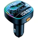 Автомобільний FM-передавач LUTU C22 Bluetooth RGB MP3-плеєр QC3.0 PD 20 Вт Чорний (1013-543-00) - зображення 1