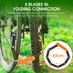 Складаний ланцюговий замок West Biking для велосипеда 63 см Оранжевий (1013-533-00) - зображення 20
