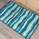 Коврик придверный, в прихожую, коридор MAC Carpet Taba 316 50х80 см Бирюзовый - изображение 3