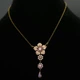 Вінтажне кольє від Michal Negrin "Рожевий Світанок" з кристалами Swarovski - зображення 2