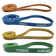 Набор резинок для фитнеса York Fitness 4 шт (5 - 40кг) - изображение 1